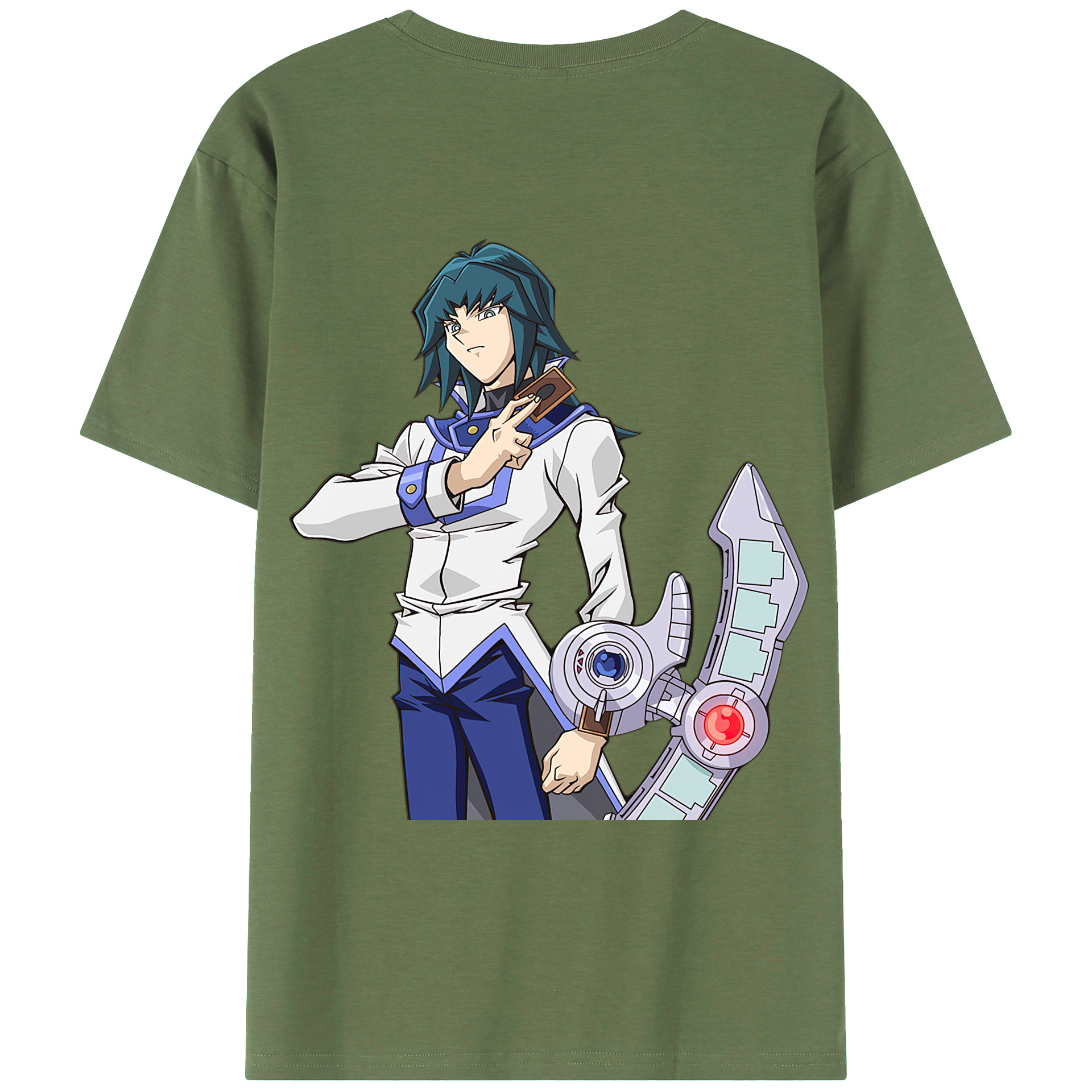 （画像用） 遊☆戯☆王 Yu-Gi-Oh! 綿100％ メンズ半袖Tシャツ（バックプリント） 通気性